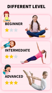 اسکرین شات برنامه Kids Yoga club exercise 1