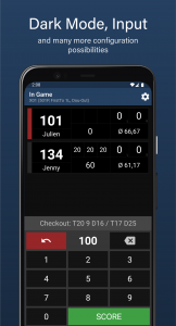 اسکرین شات برنامه Pro Darts Counter 5