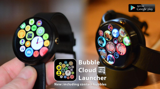 اسکرین شات برنامه Bubble Cloud Wear OS Launcher 7