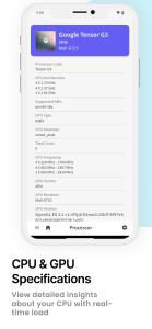 اسکرین شات 3 برنامه Device Info: System & CPU Info