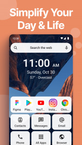 اسکرین شات 2 برنامه Easy Homescreen