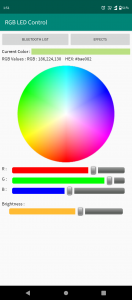 اسکرین شات 1 برنامه RGB LED Control