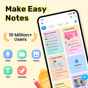 اسکرین شات برنامه Easy Notes - Note Taking Apps 1