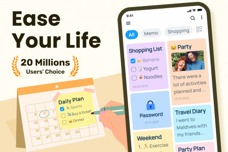 اسکرین شات 1 برنامه Easy Notes - Note Taking Apps