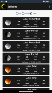 اسکرین شات برنامه Eclipse Countdown 3