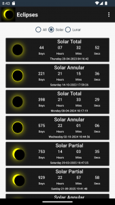 اسکرین شات برنامه Eclipse Countdown 2