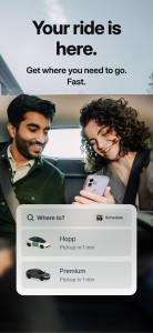 اسکرین شات 1 برنامه Hopp: Get a Ride