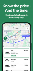 اسکرین شات 5 برنامه Bolt: Request a Ride