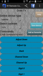 اسکرین شات برنامه IR Remote Control 8