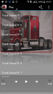 اسکرین شات برنامه Truck Engine Sounds 1