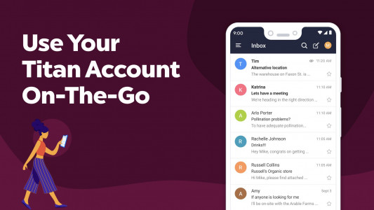 اسکرین شات 2 برنامه Titan for Titan mail accounts