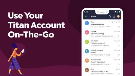 اسکرین شات 2 برنامه Titan Email & Calendar