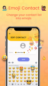 اسکرین شات برنامه Emoji Contacts : Add Emojis To Contacts 4