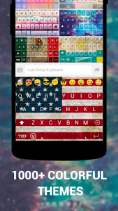 اسکرین شات برنامه Emoji Keyboard Cute Emoticons - Theme, GIF, Emoji 3