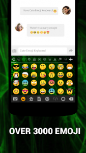 اسکرین شات برنامه Emoji Keyboard Cute Emoticons - Theme, GIF, Emoji 2