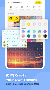 اسکرین شات برنامه Emoji Keyboard Fonts & Themes 3