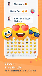 اسکرین شات برنامه Emoji Keyboard Fonts & Themes 2