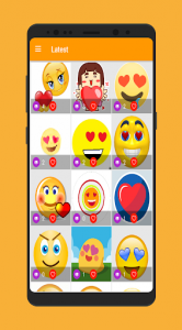 اسکرین شات برنامه Love Emoji GIF 1