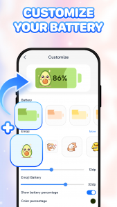 اسکرین شات برنامه Emoji Battery - Battery Icon 3