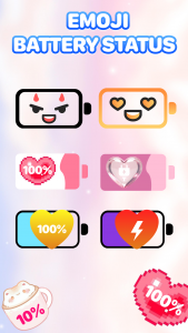اسکرین شات 1 برنامه Emoji Battery - Battery Icon
