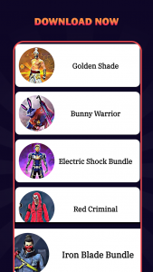 اسکرین شات 2 برنامه Rare Emote Bundle FF Skin Tool