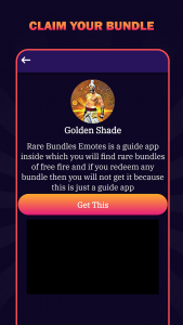 اسکرین شات 4 برنامه Rare Emote Bundle FF Skin Tool