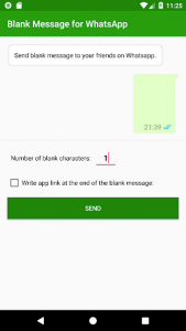 اسکرین شات برنامه Blank Message for WhatsApp: WhatsBlank 1