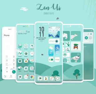اسکرین شات 1 برنامه Zen-UI Theme For EMUI 10/11