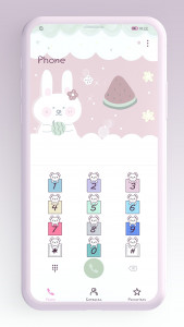اسکرین شات 4 برنامه Baby Rabbit EMUI 10/11 Theme