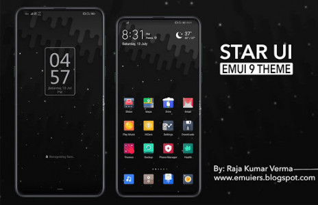 اسکرین شات برنامه Star UI Dark EMUI 9 Theme 1