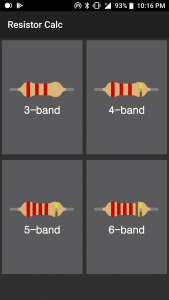 اسکرین شات برنامه Resistor calculator 1