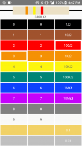 اسکرین شات برنامه Resistor calculator 3