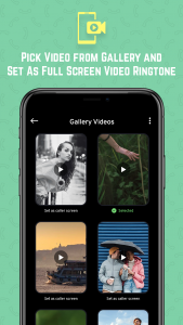 اسکرین شات برنامه Full Screen Video Ringtone : C 7