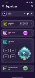 اسکرین شات 6 برنامه Equalizer, Volume Bass Booster