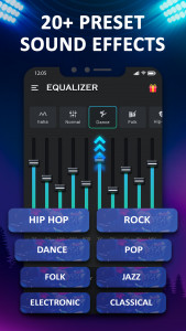 اسکرین شات برنامه Bass & Vol Boost - Equalizer 2