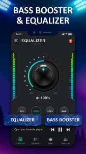 اسکرین شات برنامه Bass & Vol Boost - Equalizer 1