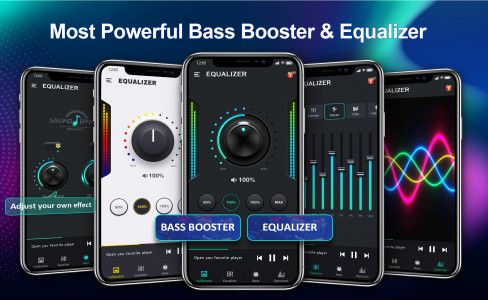 اسکرین شات برنامه Bass & Vol Boost - Equalizer 1
