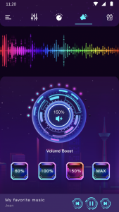 اسکرین شات برنامه Equalizer Bass & Volume Boost 5