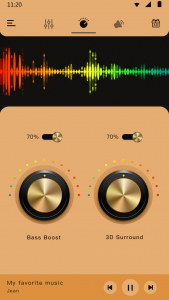 اسکرین شات برنامه Equalizer Bass & Volume Boost 3