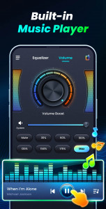 اسکرین شات 5 برنامه Volume Bass Booster, Equalizer