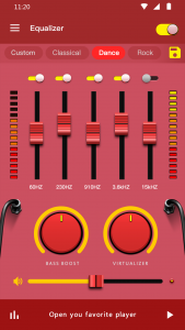 اسکرین شات برنامه Music Equalizer - Bass Booster 5