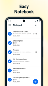 اسکرین شات 1 برنامه Notepad - Notes and Notebook