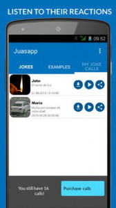 اسکرین شات برنامه Juasapp - Joke Calls 3