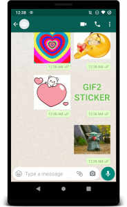 اسکرین شات 3 برنامه GIF2Sticker Animated Stickers