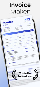 اسکرین شات 1 برنامه Invoice Generator and Estimate