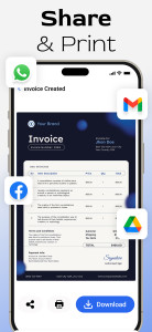 اسکرین شات 8 برنامه Invoice Maker & Estimate Maker