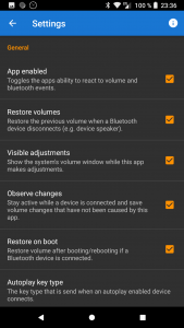 اسکرین شات برنامه Bluetooth Volume Manager 3
