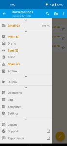 اسکرین شات 2 برنامه FairEmail, privacy aware email
