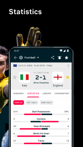 اسکرین شات برنامه Flashscore live scores & news 4