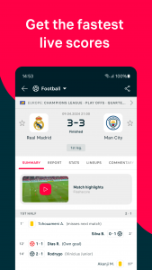 اسکرین شات برنامه Flashscore: Live Scores & News 1